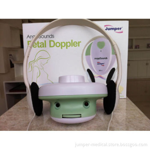 Fetal heart Doppler, in pink and green, 3.0MHz probe, FDA, ISO, to monitor baby heart beat